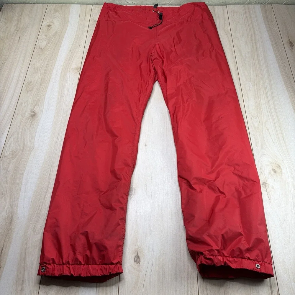 VTG 80s The North Face Gore-Tex Nylon Pants Mens Large Red USA Made